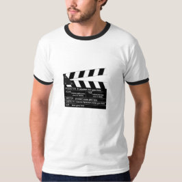 Anpassade Clapperboard för filmskaparear T Shirt
