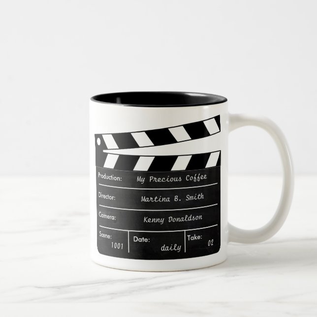 Anpassade Clapperboard Mugg (Höger)