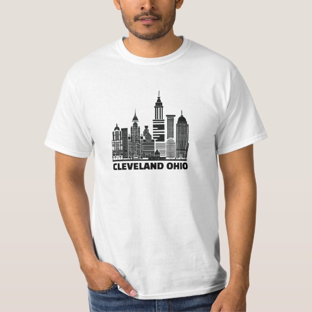 Anpassade Cleveland Ohio T Shirt (Framsida)