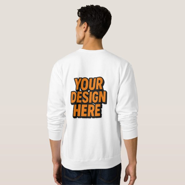 Anpassade Clothing | DU KONSTRUERAR HÄR Lång Ärmad Tröja (Hel baksida)