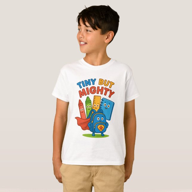Anpassade Clothing | TINY MEN MIGHTY T Shirt (Hel framsida)