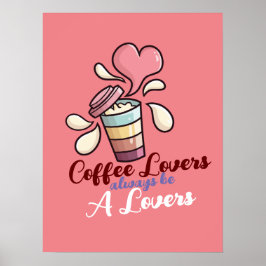 Anpassade Coffee Älskare Poster