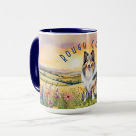 Anpassade Collie Kärlek Mugg, anpassa din sida Mugg