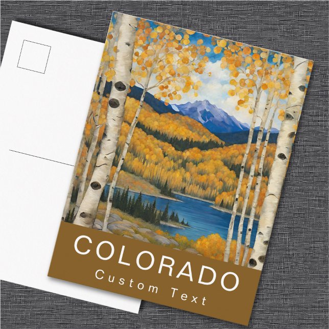 Anpassade Colorado Aspens Berg Fall Vykort (Skapare uppladdad)