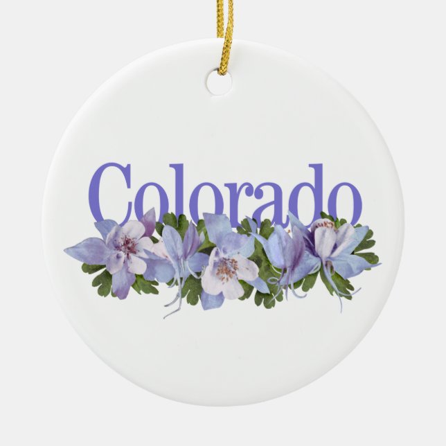 Anpassade Colorado Ornament med columbine (Framsidan)
