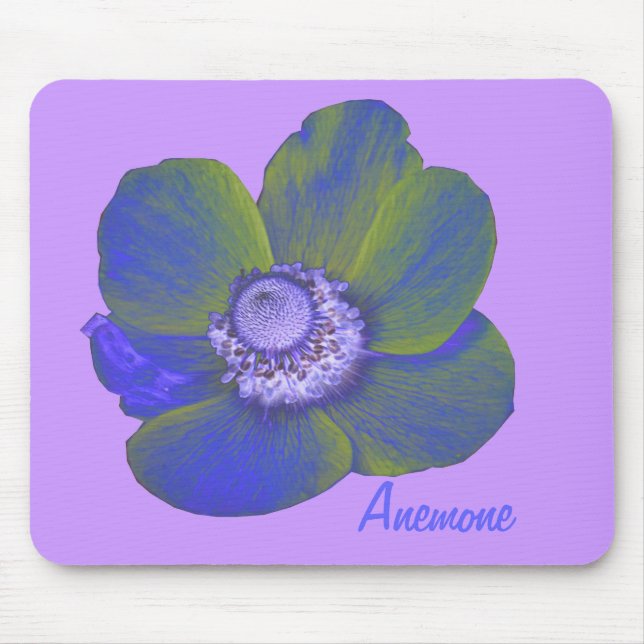 Anpassade Colorful fantasy Anemone Mousepad Musmatta (Framsidan)
