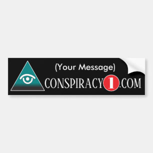 Anpassade Conspiracy Bumper-etikett Bildekal