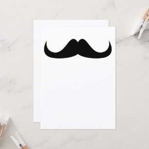 Anpassade Coola Black Handlebar mustache Inbjudan