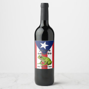 ANPASSADE COQUITO-etiketter Vinflaska Etikett