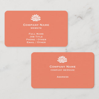 Anpassade Coral-Affärskort Visitkort
