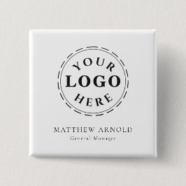 Anpassade Corporate Logotyp Namn Badge-knapp Knapp