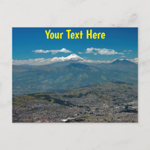 Anpassade Cotopaxi & Quito Vykort