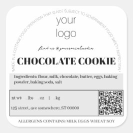 Anpassade Cottage Law Sticker Fyrkantigt Klistermärke