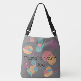 Anpassade Crossbody Yarn Bag Axelväska