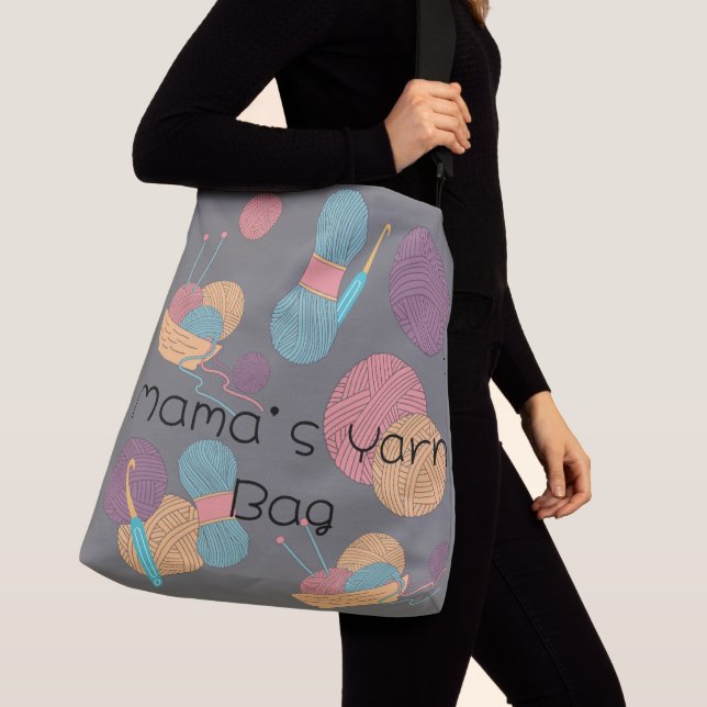Anpassade Crossbody Yarn Bag Axelväska (Närbild)