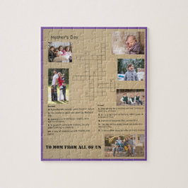 Anpassade Crossword - Jigszawa Puzzle Pussel