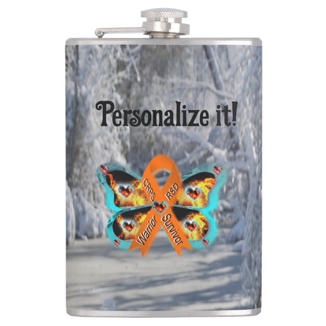 anpassade CRPS RSD Warrior Survivor butterfly Fickplunta (Framsidan)