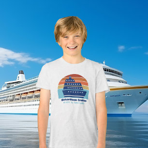 Anpassade Cruise Frakt Solset Family Resa Kids T Shirt