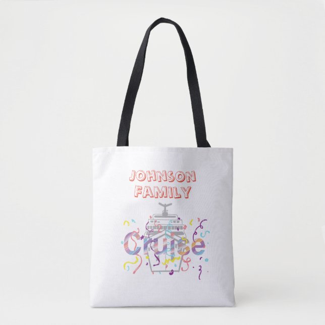 Anpassade Cruise Tote Bag Tygkasse (Framsida)