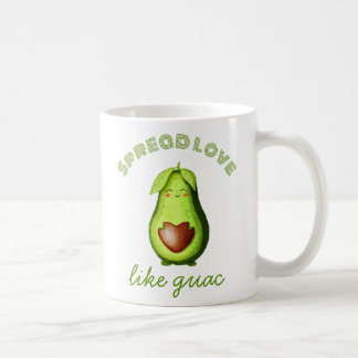 Anpassade Cute Avocado, handdragen originalkonst Kaffemugg