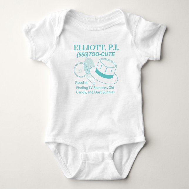 Anpassade Cute Baby P.I. T Shirt (Framsida)