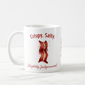 Anpassade Cute Bacon Hand Drawn Art Coffee Mugg