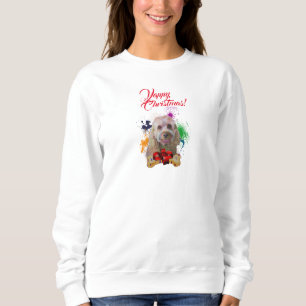 Anpassade Cute British Bulldog Yappy jul T Shirt