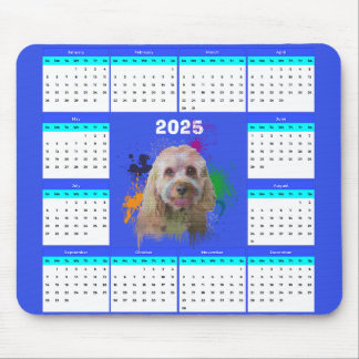 Anpassade Cute Cavapoo Hund Calendar Musmatta