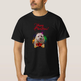 Anpassade Cute Cavapoo Hund Yappy jul T Shirt