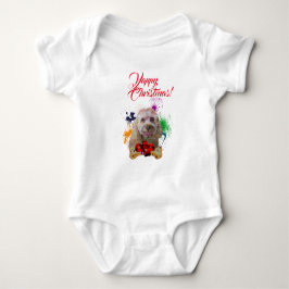 Anpassade Cute Cavapoo Hund Yappy jul T Shirt