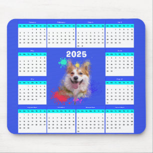 Anpassade Cute Corgi Hund Calendar Musmatta