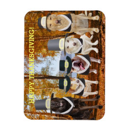 Anpassade Cute/Funny Dogs Thanksgiving Magnet