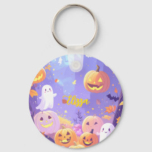 Anpassade Cute Halloween Nyckelring