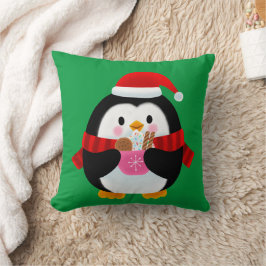 Anpassade Cute Jul lycklig Penguin Kids Kudde