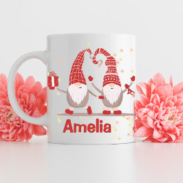 Anpassade Cute-julklapp, Helgdag Santa Kaffemugg