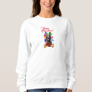 Anpassade Cute Malinois Hund Yappy jul T Shirt