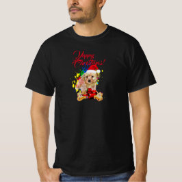 Anpassade Cute Morkie Hund Yappy jul T Shirt