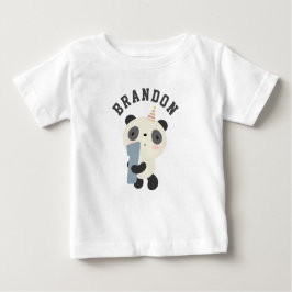 Anpassade Cute Panda Första födelsedag T Shirt