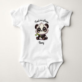 Anpassade Cute Panda-kroppsdräkt T Shirt
