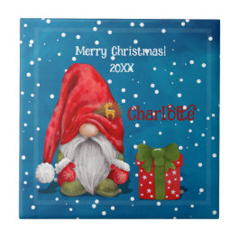 Anpassade Cute Pappa jul Kakelplatta