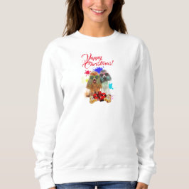 Anpassade Cute Pudel Hund Yappy jul T Shirt