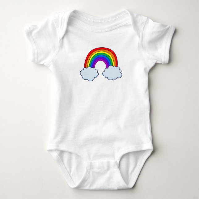 Anpassade Cute Rainbow Tee (Framsida)