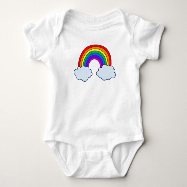 Anpassade Cute Rainbow Tee Shirt (Framsida)
