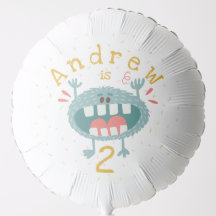 Anpassade Cute Teal Monster