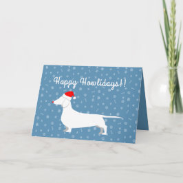 Anpassade Dachshund Helgdag Card Helgkort