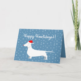 Anpassade Dachshund Helgdag Card Helgkort