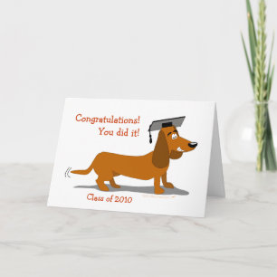 Anpassade Dachshund Hund Studenten mall