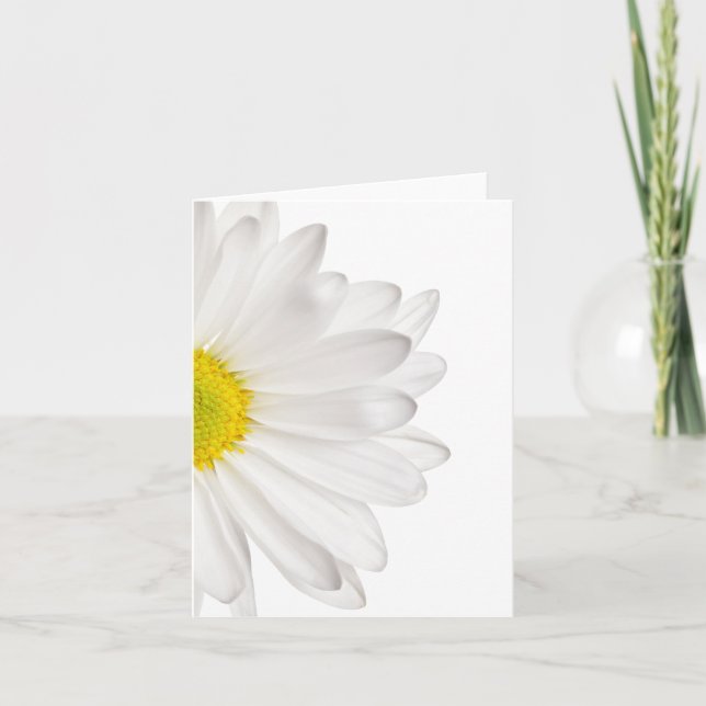 Anpassade Daisy för vit Daisy i bakgrunden Kort (Framsida)