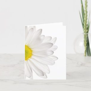 Anpassade Daisy för vit Daisy i bakgrunden Kort