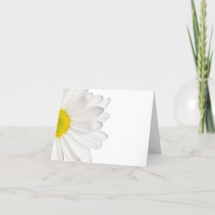 Anpassade Daisy för vit Daisy i bakgrunden Kort